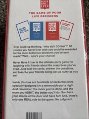Never Have I Ever The Game of Poor Life Decisions – New Sealed