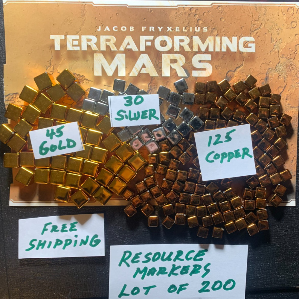 Terraforming Mars RESOURCE MARKERS Lot of 200 FREE SHIP Stronghold Games