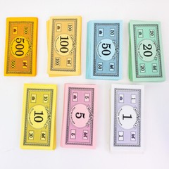 1998 Monopoly Deluxe Edition Replacement Parts Play Money Cash Paper Money