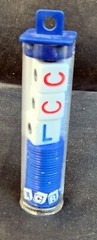 LCR (Left, Center, Right) Single Blue Tube Dice Game + Instructions [VHTF] (EUC)
