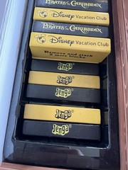 DISNEY VACATION CLUB Jenga PIRATES OF THE CARIBBEAN Edition Used/incomplete