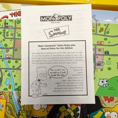 The Simpsons Monopoly Board Game W/ All 6 Pewter Tokens | Fully Complete In Box