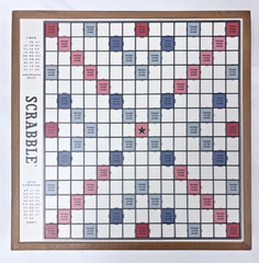 2019 WS GAME COMPANY DELUXE ED. SCRABBLE ROTATING WOOD COLLECTOR GAME SET EUC