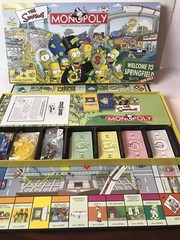 Monopoly The Simpsons Edition Board Game Parker Bros, 6 Pewter Tokens E3A
