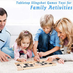 Fast Sling Puck Game Paced Desktop Winner PK Game Board Family Toys Child Gift