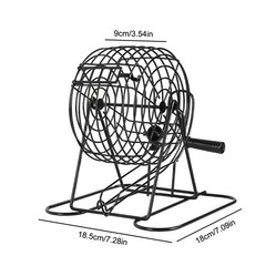 Deluxe Bingo Game Set w/Metal Bingo Cage Perfect for the Whole Family FriendsANY