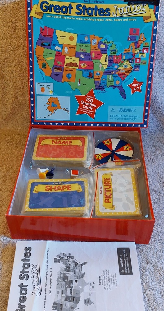Great States Junior 2003 Pre-Owned Ages 4-7, 2-4 Players, #P20033