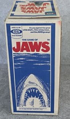 Vtg 1975 Ideal Universal Pictures Game of Jaws Shark Game 95% Complete FREEUSHIP