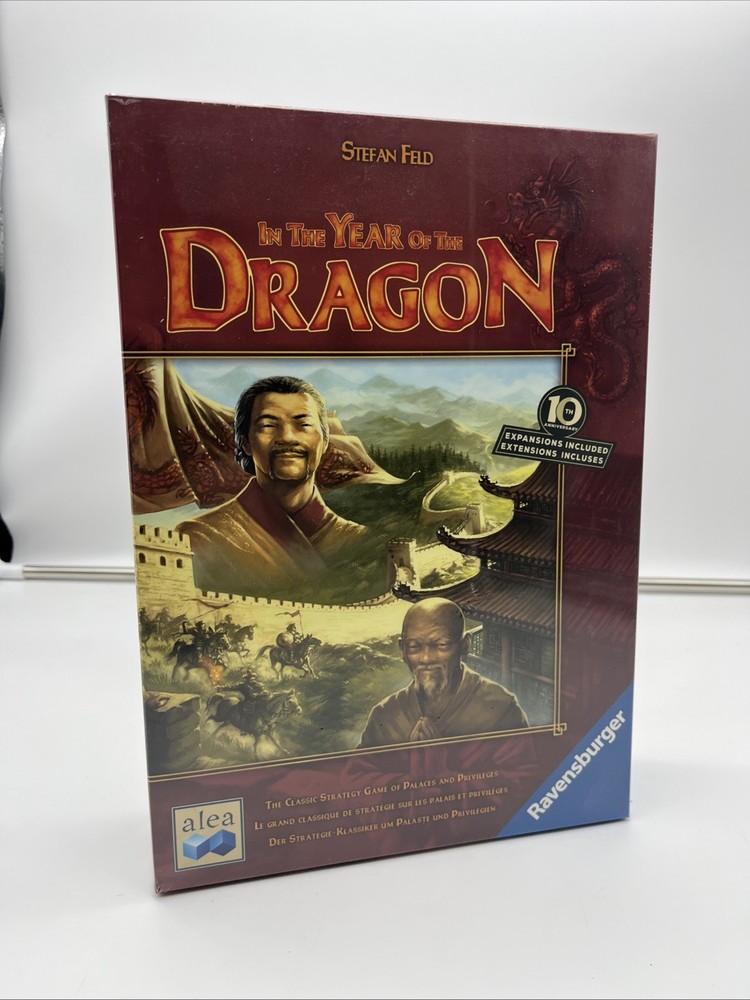 In The Year Of The Dragon Board Game, 10th Anniversary w/ Expansions, New