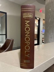 Monopoly Vintage Game Collection 2005 Wooden Box Bookshelf