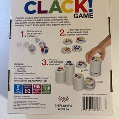 Clack Board Game New Sealed Kids Toy Family Game 5+ Magnet Stacking Game