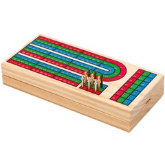 Cribbage Board Game Set w/Storage – Fun Table Game with Wooden Board for Adul…