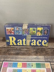 Vintage Ratrace Board Game 1973 Waddingtons House of Games Social Climbing