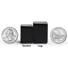 Japanese Riichi Mahjong Set with Black Standard Size Tiles and Black Vinyl Case
