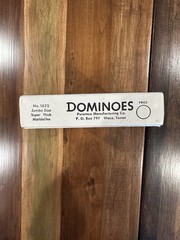 Super Thick Jumbo Size Giant Face Marblelike Dominoes Puremco No.1632 Red NEW!!!