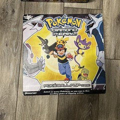 Pokemon Diamond & Pearl Poke-Ball Flip Game Pressman Complete Ash Pikachu Dialga