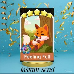 Feeling Full Monopoly Go 5 star Sticker ( Instant Send )