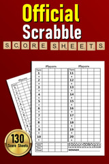 Scrabble Score Sheets 130 Pads 6×9″ Official Scorekeeping Game Cards