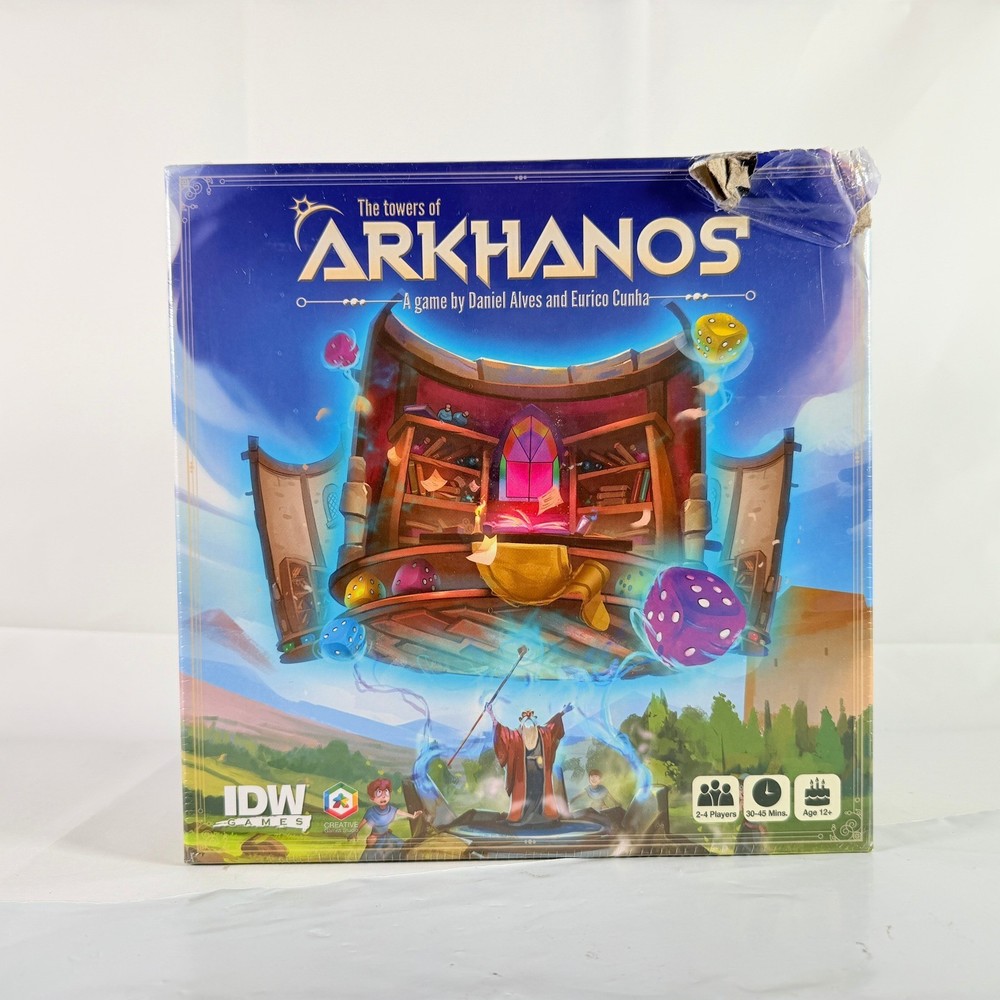 The Towers of Arkhanos Board Game IDW New Sealed DAMAGED BOX