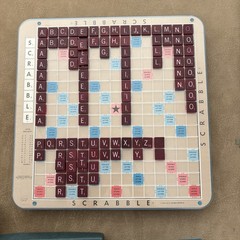 Vintage 1977 Scrabble Deluxe Edition Set Board Turntable Selchow Righter