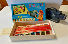 Vintage 1960s Stellar Battery Operated Toy Projector Slides No 8106 Hong Kong
