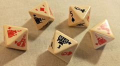 8-Sided Poker Dice Game – KOPLOW – 5 Eight Sided D8 Gambling Set ** DICE ONLY**