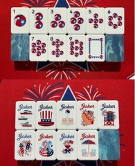 American Mahjong Game Set, 160 tiles Ice blue 🇺🇸Mah Jong Tiles,+storage Bag