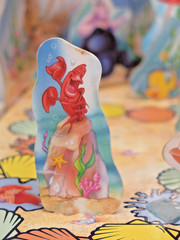 1992 Milton Bradley Disney’s The little Mermaid 3-D Board Game Complete