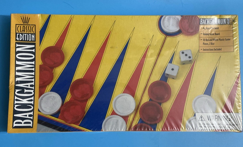 Backgammon Classic Edition Board Game Vintage USA Made Set Grand Rapids Mi