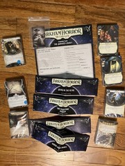 Arkham Horror LCG Dunwich Legacy Deluxe Expansion And 4 Mythos Packs Cards NIS