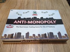 ANTI-MONOPOLY Open Box New Unplayed University Games 2005