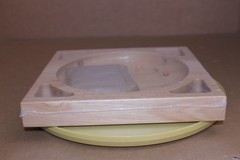 OPEN BOX / Square Roulette Board Game Wood