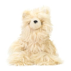 NWT ALPACA TG LONG HAIR BUNNIES BEIGE STUFFED ANIMAL TOY SIZE OS $50