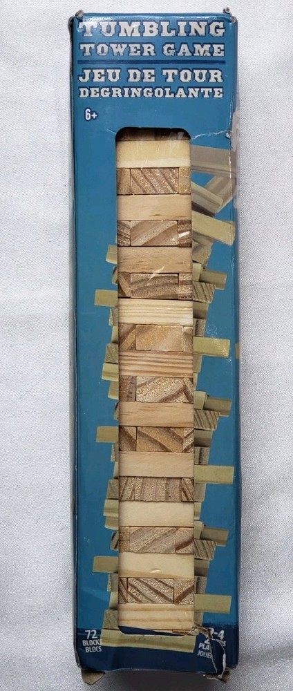 Greenbrier Tumbling Tower Game – 72 Pieces. Age Six And Up New In A Box………