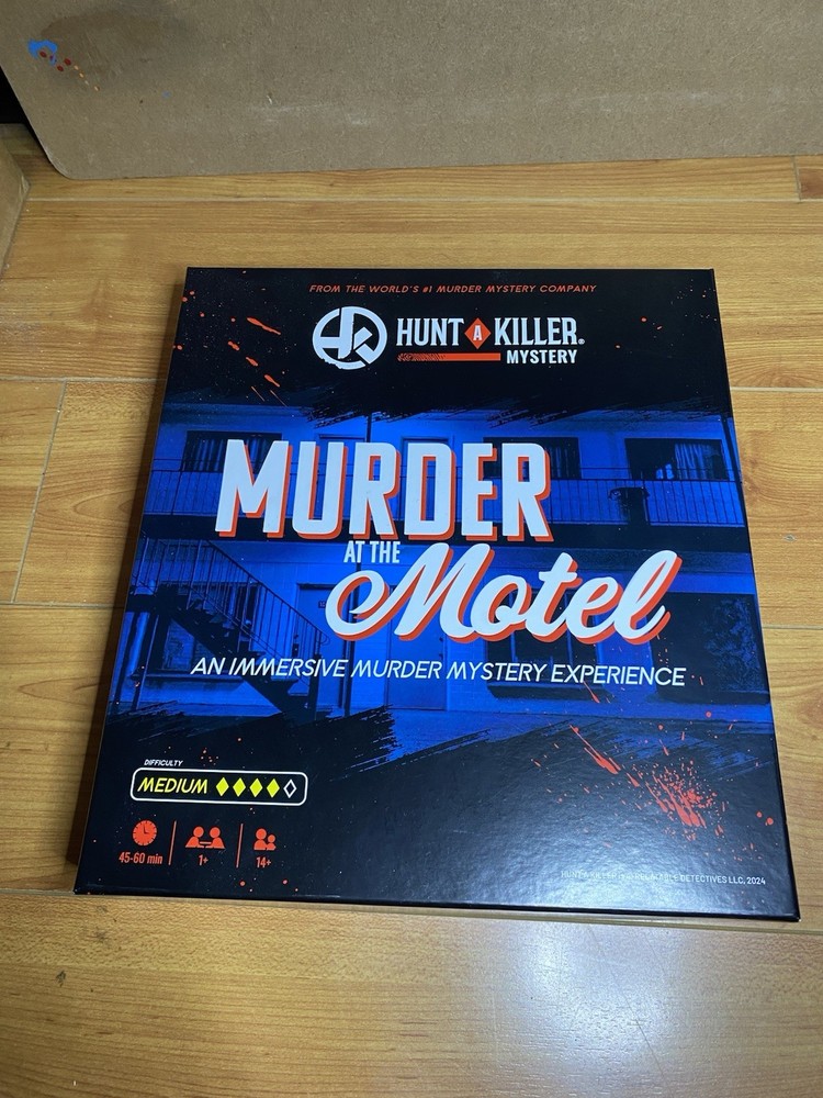 Murder at The Motel Board Game By Hunt A Killer Mystery