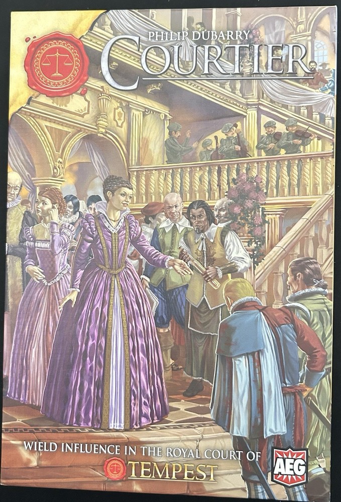 COURTIER Board Game Wield Influence in the Royal Court of TEMPEST Complete VG