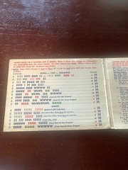1983-84 Mah Jongg Card/Rule Standard Print