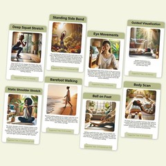 Somatic Therapy Exercise Cards – 40 Mindfulness Cards with Simple Practices, …