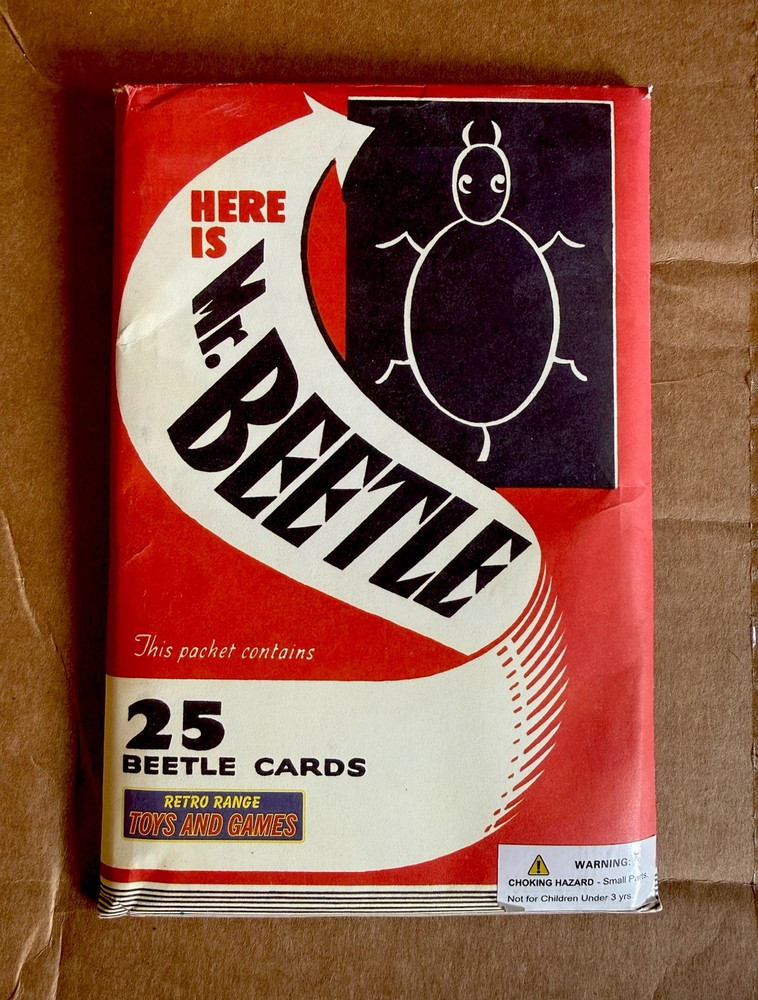 Retro Range Toys and Games BEETLE Card Game 25 Cards Insects 2 Players 3+