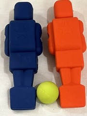 Table Top Soccer Kit Mobile Pencil Topper Play Anywhere Red and Blue Player