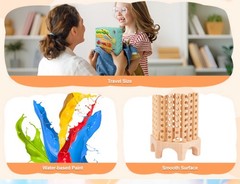Montessori Game Wooden Board Games for Kids 4-6-8-12, Math Educational Toys 3 5