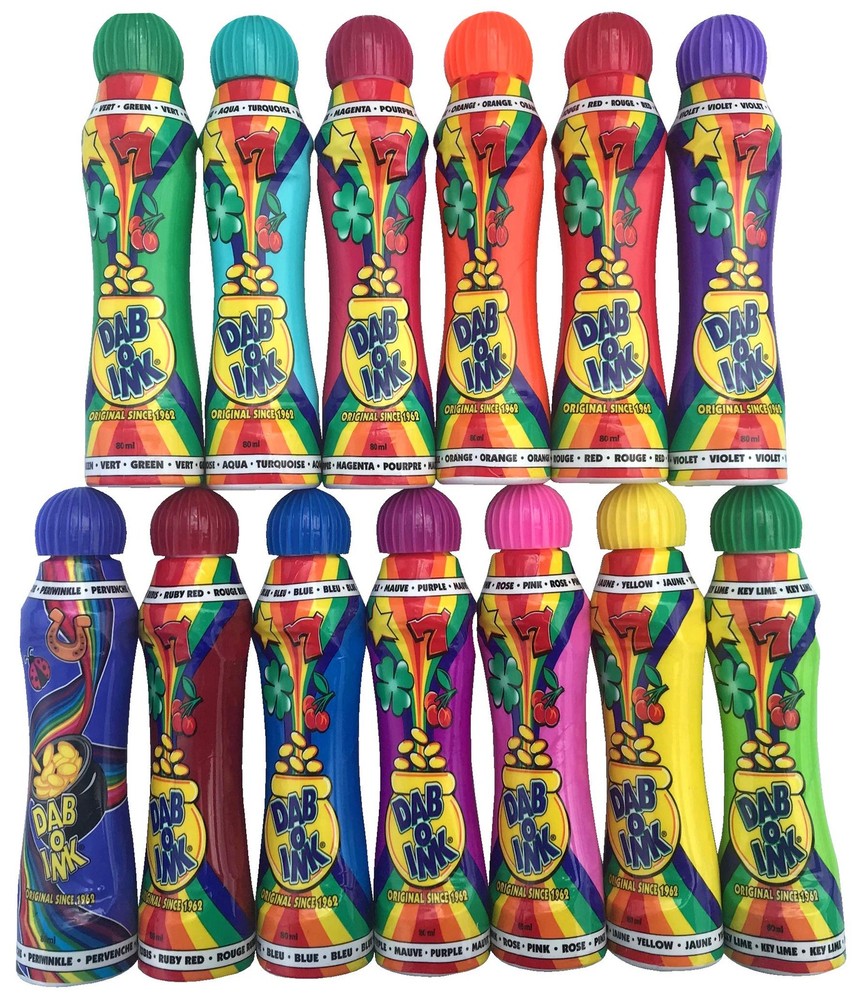 3oz Bingo Daubers – Mixed Colors – 24ct (13 Colors)