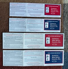 7 National Mah Jongg League NMJL Standard Hands And Rules Cards 2016 – 2022