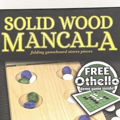 Cardinal Mancala Complete Solid Wood Folding Game Board Stores All 48 Pieces