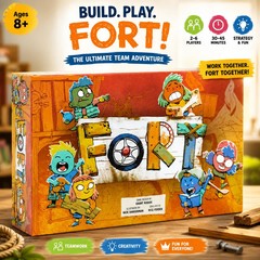 FORT Deckbuilding Card Board Game Leder Games Complete 2020 1st Edition EUC