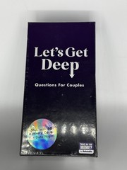 Lets Get Deep Questions for Couples Game Card Game New Sealed