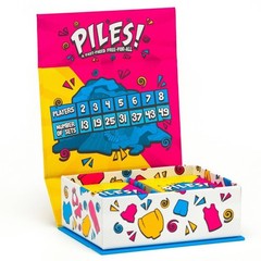 PILES Card Game: Memory Skills, 2-8 Players, Action, 5-15 Min