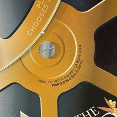 The Wonderful World Of Disney Trivia Game, Gold Tin, 1997 Mattel, Good Condition