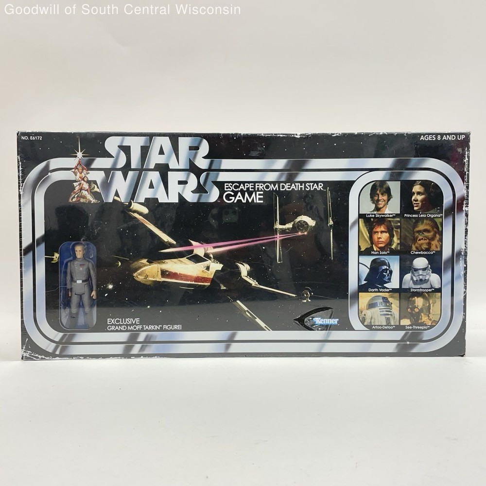 NEW Sealed Star Wars Escape From Death Star Game w/Exclusive Moff Tarkin Figure