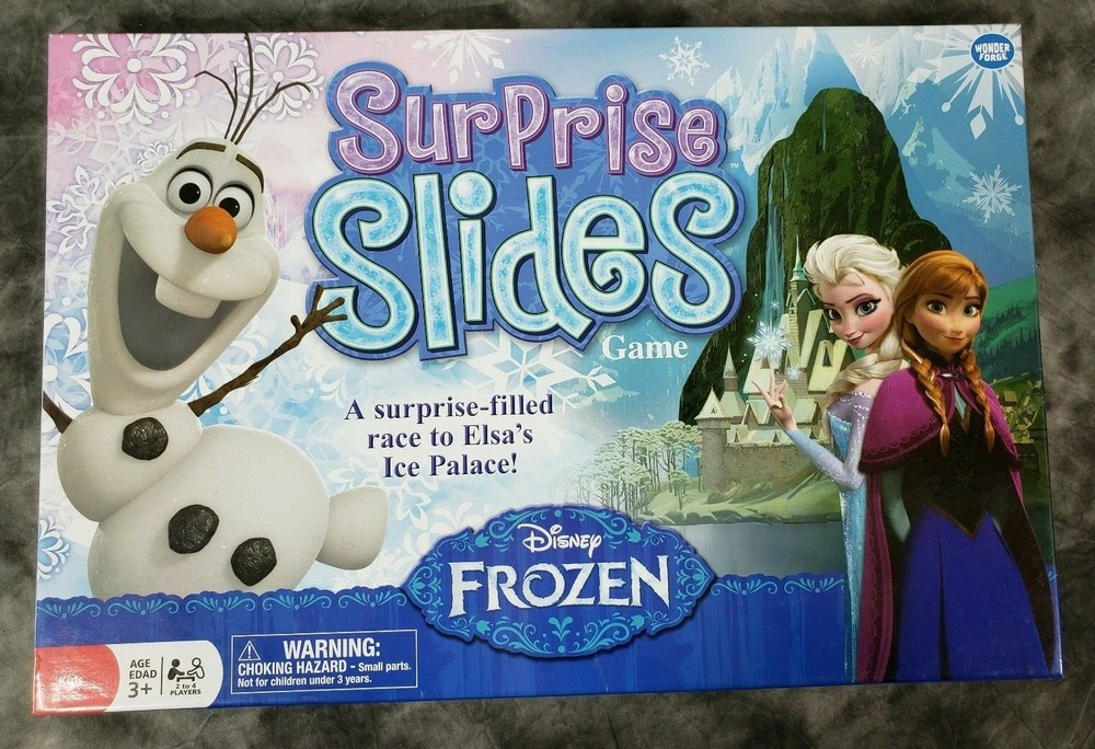 Disney Frozen Surprise Slides Wonder Forge Board Game 2014
